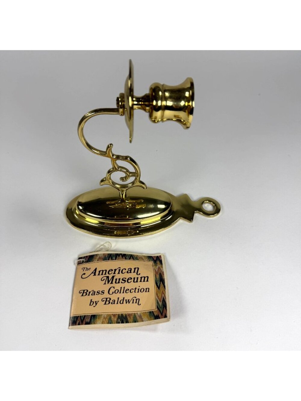 The American Museum Brass Collection By Baldwin Wall Sconce Candle Holder